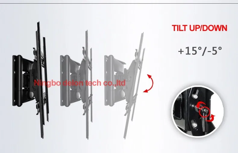 NB SP2 4"-70" 6" 65" 68,2 кг сверхмощный сильный выдвижной длинный 3 руки полный движения ЖК-Телевизор настенный кронштейн 110-712 мм