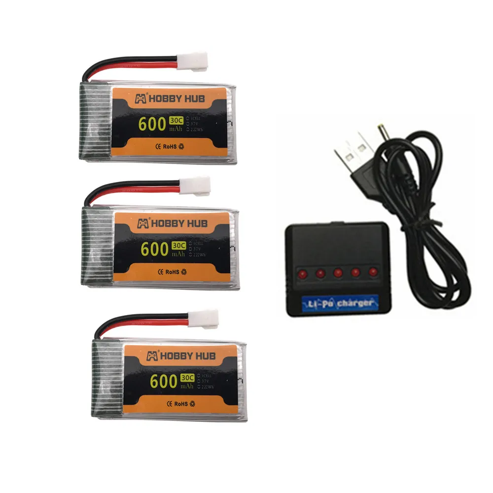 Зарядное устройство lipo Батарея для Syma X5 X5C X5SW X5SC CX-30 M68 905 QX80 K60 Модернизированный 3,7 в 600 мА/ч, 30C 802540 Lipo Батарея и Зарядное устройство набор - Цвет: 3B and C