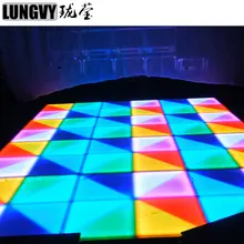 12 шт./лот 1 м* 1 м Свадебные украшения светодио дный танцпол светодио дный этап Танцы пол Водонепроницаемый IP65 открытый