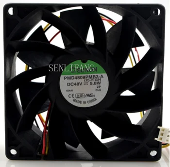 

Free shipping Original PMD4809PMB3-A Computer Blower Cooling Axial Fan DC 48V 5.8W 0.24A 9038 90*90*38mm 4900RPM 3 Wires