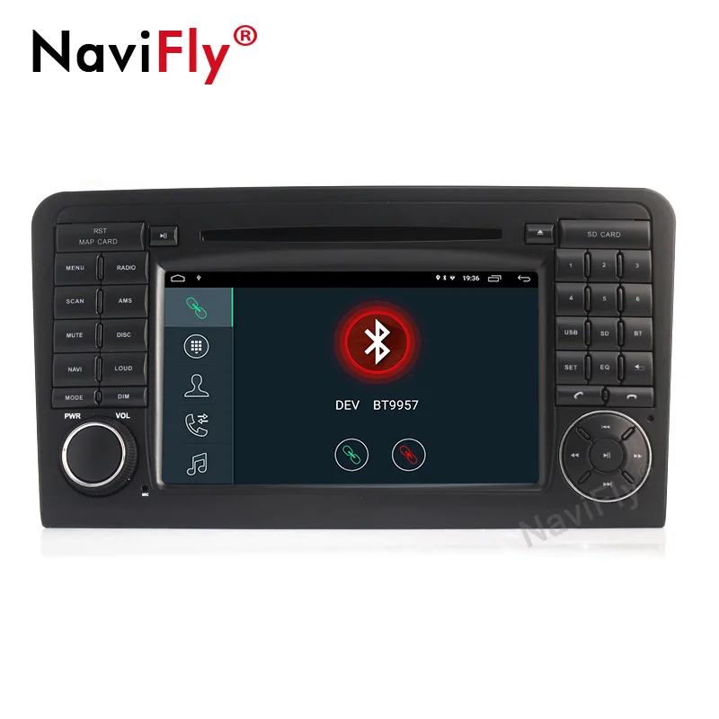 Perfect NaviFly ANDROID9.1 4core CAR DVD player For Mercedes Benz GL ML CLASS W164 ML350 ML500 X164 GL320 GPS stereo radio 3
