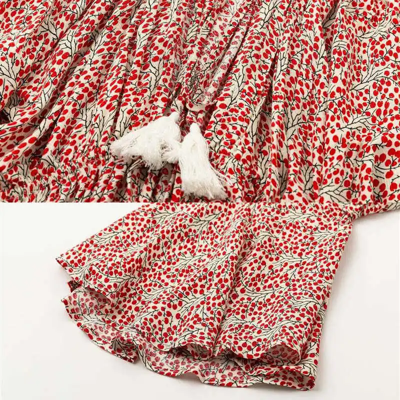 Yinlinhe Dot Boho Свободный комбинезон женский летний пляжный с расклешенными рукавами