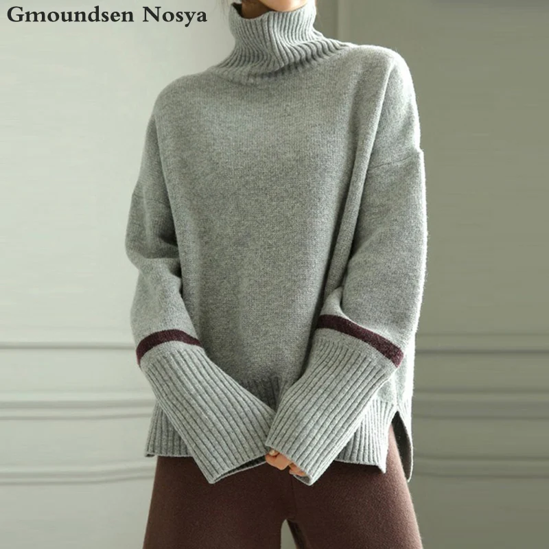 sweater women turtleneck pullover women Cashmere sweater Plus large size knitted sweater winter clothes women Thicken sweaters