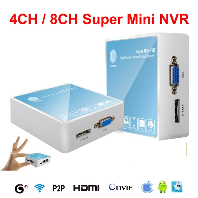 ONVIF 4ch/8ch Super Mini NVR 3G WIFI Network Video