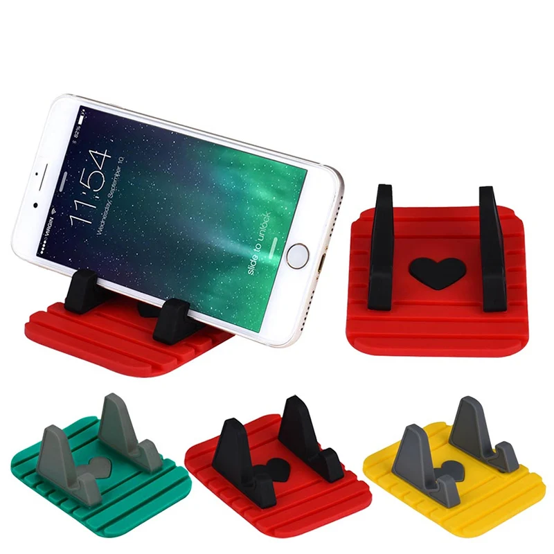 Vehicle Mounted Anti Skid Pad Bracket Mobile Phone Navigator Support Anti-Skid Pad Seat Bracket Smartphone For Iphone 7 Samsung