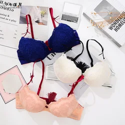 shaonvmeiwu Sexy lace embroidered underwear and underwear set bras gather around small pink bras shaonvmeiwu Sexy lace embroidered underwear and underwear set bras gather around small pink bras