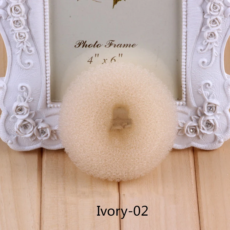 Black/Brown/Ivory 1PC Elegant Women Ladies Girls Magic Shaper Donut Hairbands Bun Fashion Hair Styling Tool Accessories hair accessories for brides