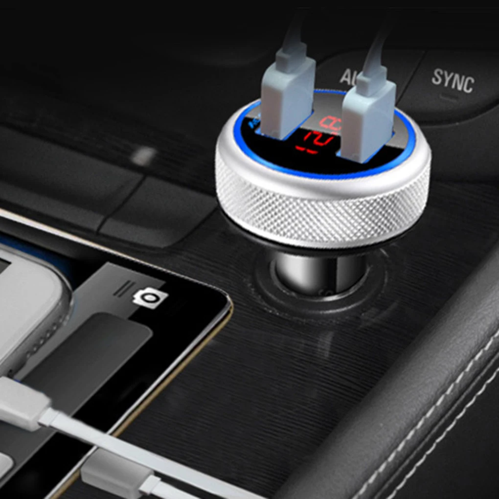 Беспроводной fm передатчик ACCNIC Bluetooth автомобильный двойной USB 3 2A дисплей