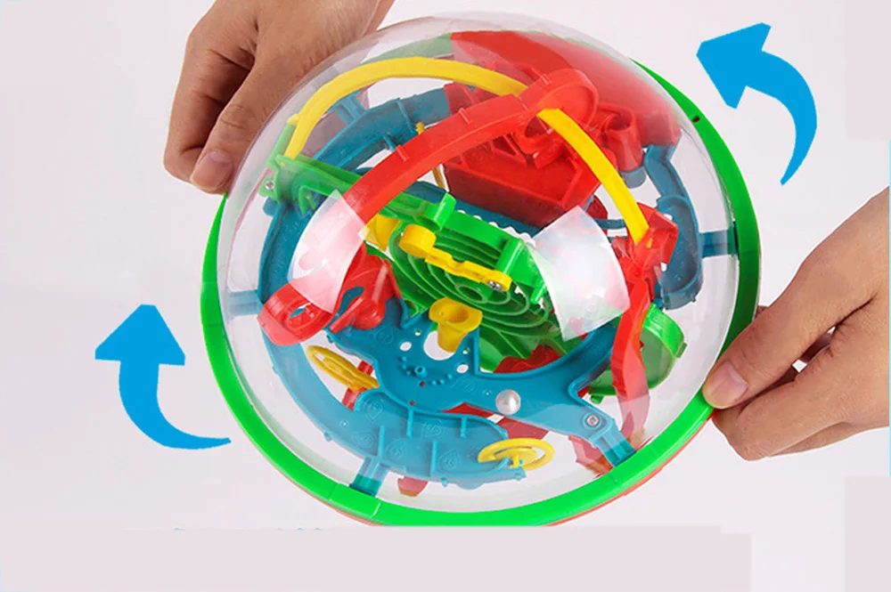 3D магический Интеллект лабиринт шар замок логика большой Головоломка мяч образовательный волшебный интеллект головоломка игры шары 100-299 шаги детские игрушки