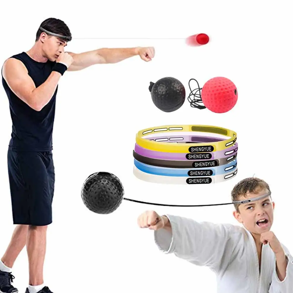 Speed Ability 2 Difficulty Level Boxing Ball with Headband Head-mounted