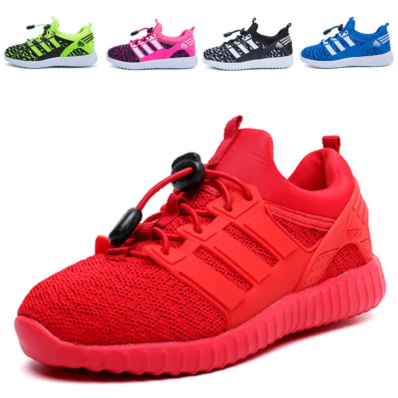 Children's Knitted Shoes for Girls Brand New Brand Sport Sneakers Boys