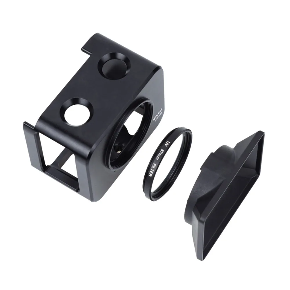 Liga de Alumínio Protetor para Sony Sombrinha com Parafusos Chaves de Fenda Case Puluz Câmera Gaiola & 37 Milímetros Filtro uv Lens Lente Rx0 ii - Image 3