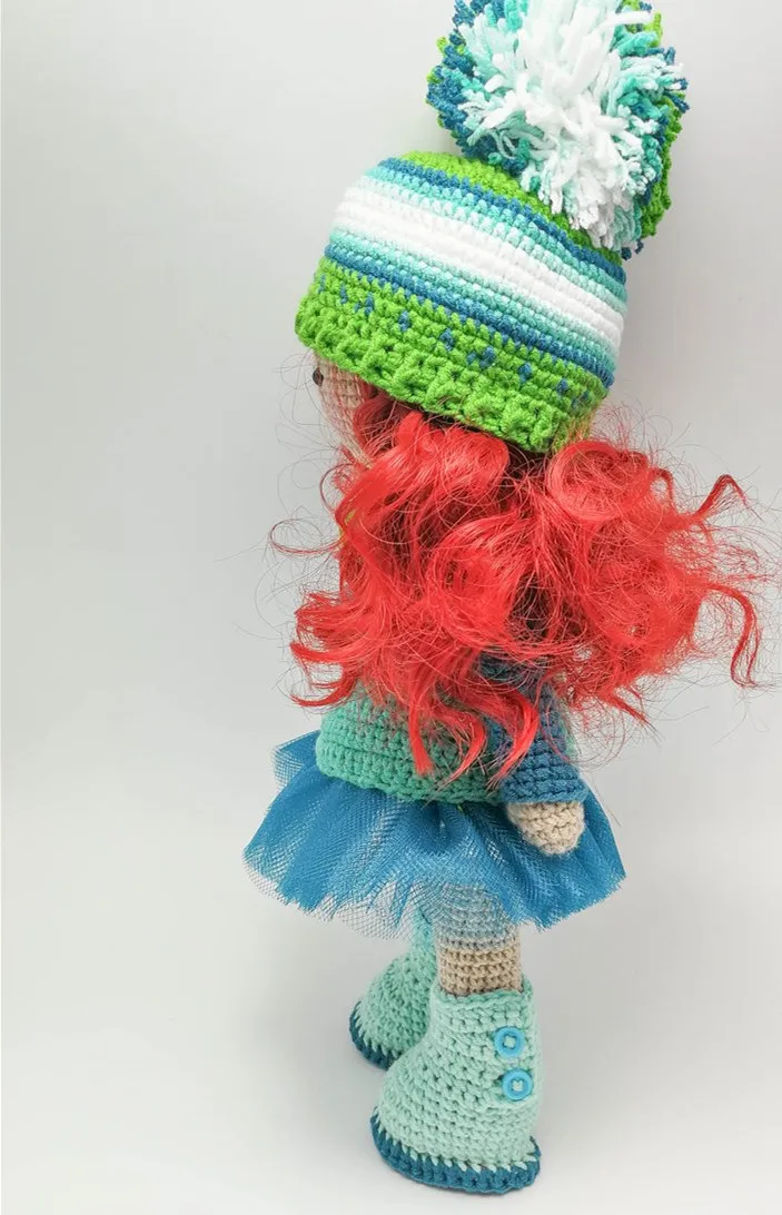 Вязаные игрушки amigurumi girls doll номер WS0066