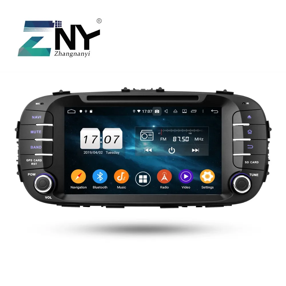 Excellent 8" IPS Android 9.0 Car DVD For Kia Soul 2014 2015 2016 2017 2018 Auto Radio FM DSP GPS Navigation Audio Video WiFi Backup Camera 1