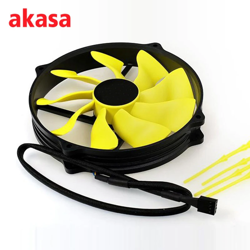 أكاسا الترا هادئة 145 ملليمتر 4 دبوس pwm الافعى S-FLOW pc cpu fan تبريد الحرارة بالوعة هيدرو ديناميك تحمل الكمبيوتر تبريد المشجعين