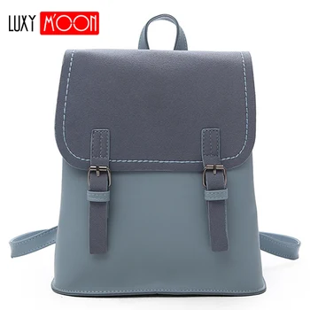 

2019 New Vintage Fashion Women's Backpack School Bags For Teenage Girls Travel Back Pack Mochila Fashion Shoulder Sac XA12K