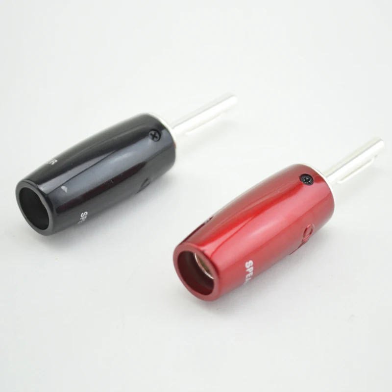 4 шт. банановые разъемы из чистой меди и серебра серия AQ 500|silver banana plugs|banana plug copperplug