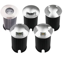 IP67 DC12V oświetlenie zewnętrzne 1W 3W ogród Yard krok schody podłoga Deck LED wpuszczone Inground lampy LED Underground Spotlight 220V