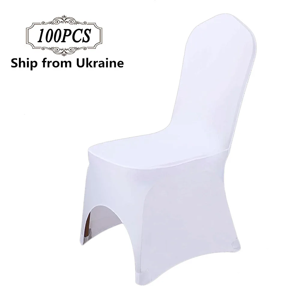 

Send from Ukraine 100PC Universal Polyester Spandex Chair Slipcover for Weddings Hotel Outdoor Party Decor Banquet Chair Covers