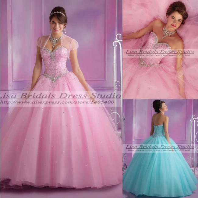 Vestidos de 15 Anos Cheap Turquoise/Pink Quinceanera Dresses Ball Gowns  Dress For 15 Years Debutante Gowns Sweet 16 Dresses 2014|dresses  green|dress rainbowdresses for prom 2009 - AliExpress