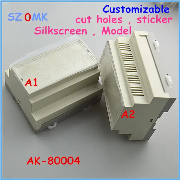 

szomk box plastic case (10 pcs)107*88*60 mm distribution box plastic enclosures electronic case din rail enclosure