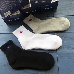 Хлопковые мужские носки без пятки с подошвой спортивные носки трендовые носки черные и белые серые простые ветровые носки A-078