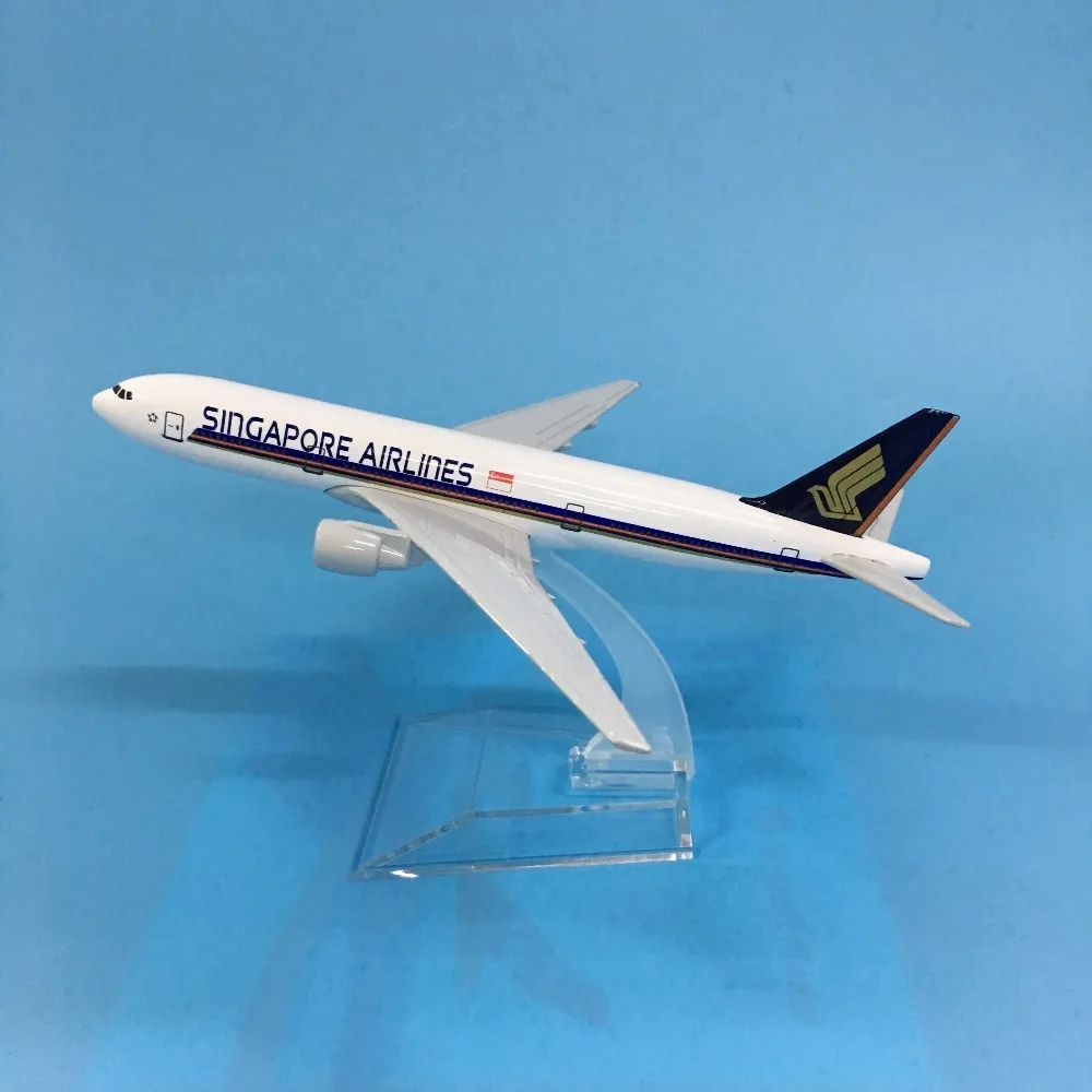 Модель самолета JASON TUTU модель Singapore Airlines Боинг 777 отлитый под давлением 16 см 1:400
