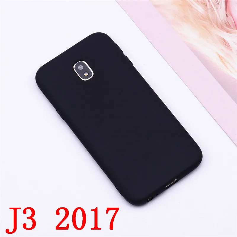 Силиконовый чехол-накладка из мягкого ТПУ чехол для Samsung Galaxy J3 j310 J320 J3 J330 Galaxy J3 Pro J330F J3 6 чехол силиконовый чехол Funda - Цвет: Black J3 2017