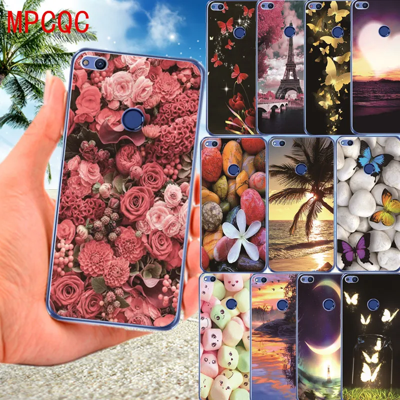 MPCQC TPU Phone Case for huawei Honor 9 Lite 7A 6C Pro 7C case Y6 2018 Y5 Prime p smart p8 P20 Floral Cover |
