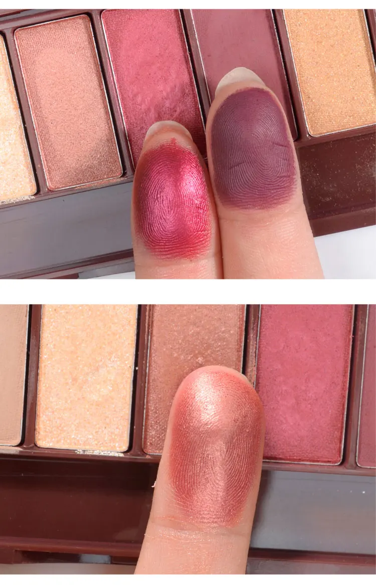 HOLD LIVE 10 Colors Matte Shimmer Eyeshadow Palette Maple Song Love Pigment Glitter Red Eye Shadow Pallete Nude Cosmetics Makeup