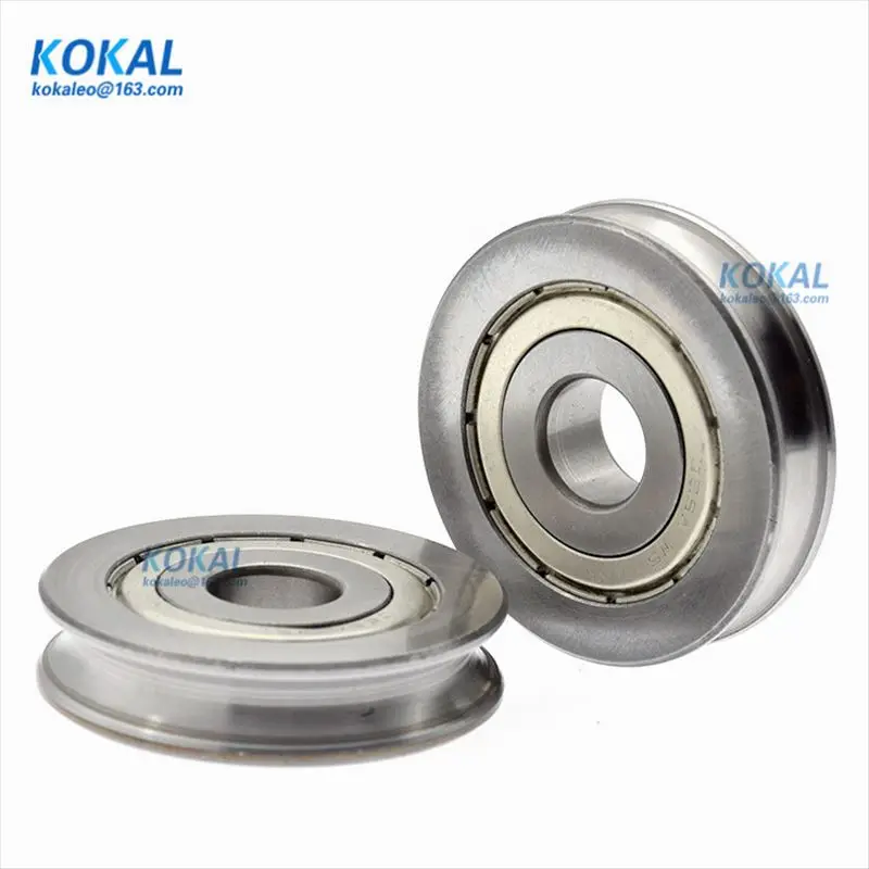 

[U1243-10] Just 1pcs/Lot NON-Standard 43mm 1.7" U grooved chrome steel high quality low noise new Type Wheel bearing 12*43*10mm