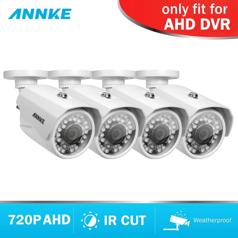 ANNKE FHD 720P 100W AHD Bullet Outdoor Weatherproof Cameras CCTV Smart IR 20m Night Vision Surveillance System Camera | Безопасность и