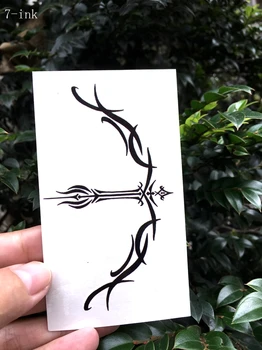

Water Transfer fake tattoo Bow and arrow totem tatoo Waterproof Temporary Tattoo flash tatto for adults