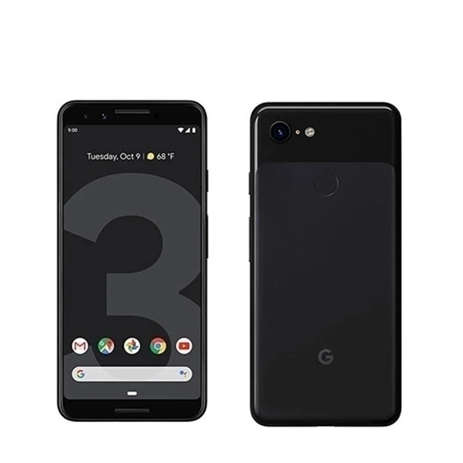 Мобильный телефон Google Pixel 3, 5,5 дюймов, Восьмиядерный процессор Snapdragon 845, 4 Гб ОЗУ, 64 Гб ПЗУ, Android 9,0, NFC 2915, аккумулятор, сканер отпечатков пальцев, смартфон