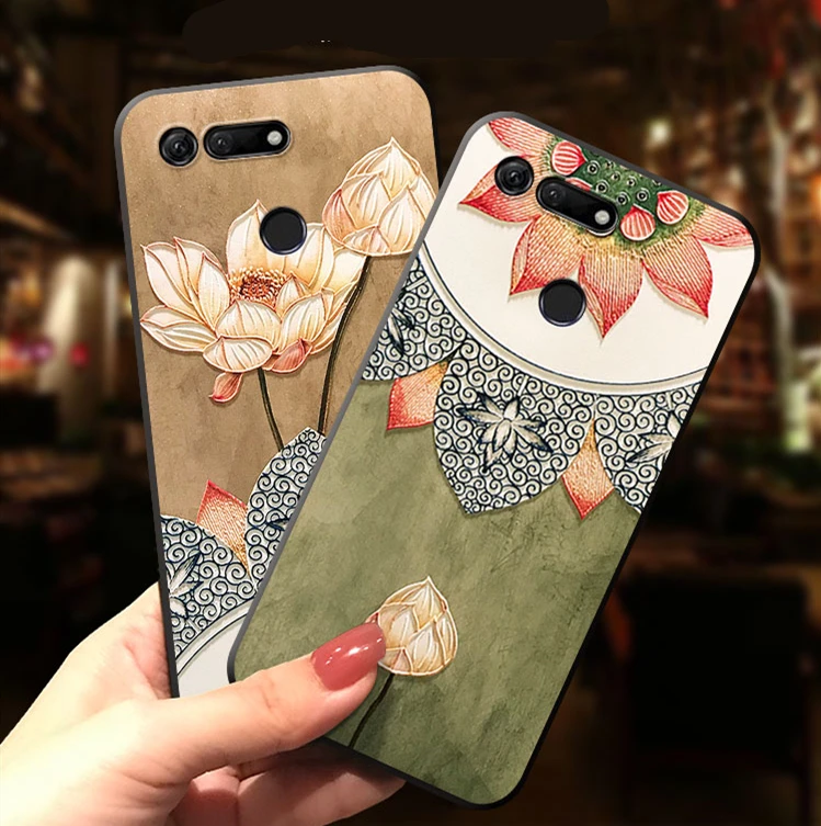 

3D Relief Case For Huawei P30 P20 P10 P8 P9 Lite mini Mate 20 Pro Y6 2017 Y9 2019 For Honor 7A Pro 8X 6A 9 10 Play Nova 4 Cover