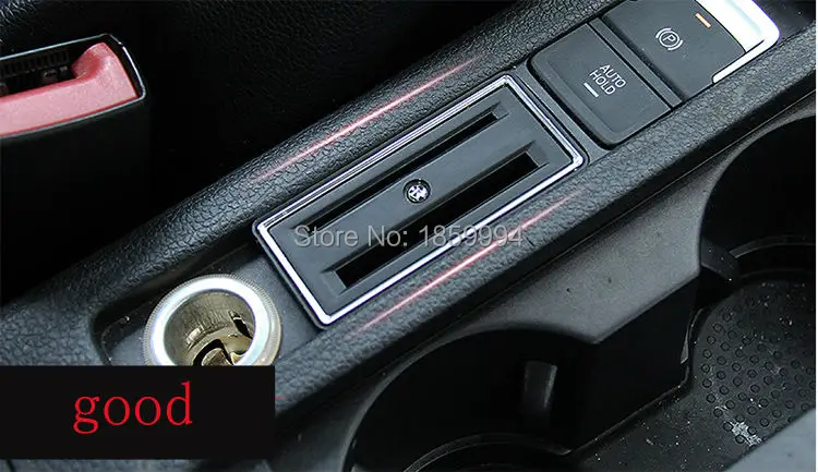 Car Card Holder Coin Slot Auto Styling For 2014-2017 VW GOLF 7 MK7 Gti