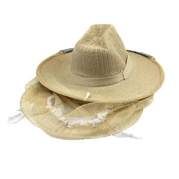 

WINOMO Beekeeping Garden Guard Cowboy Hat Anti Mosquito Bee Insect Bug Face Head Veil