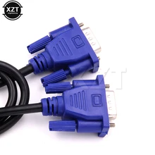 Cabo vga para vga de computador, 1 peça, 1.3m, com macho hdb15 e hdb15, conector macho para pc adaptador conversor para tv