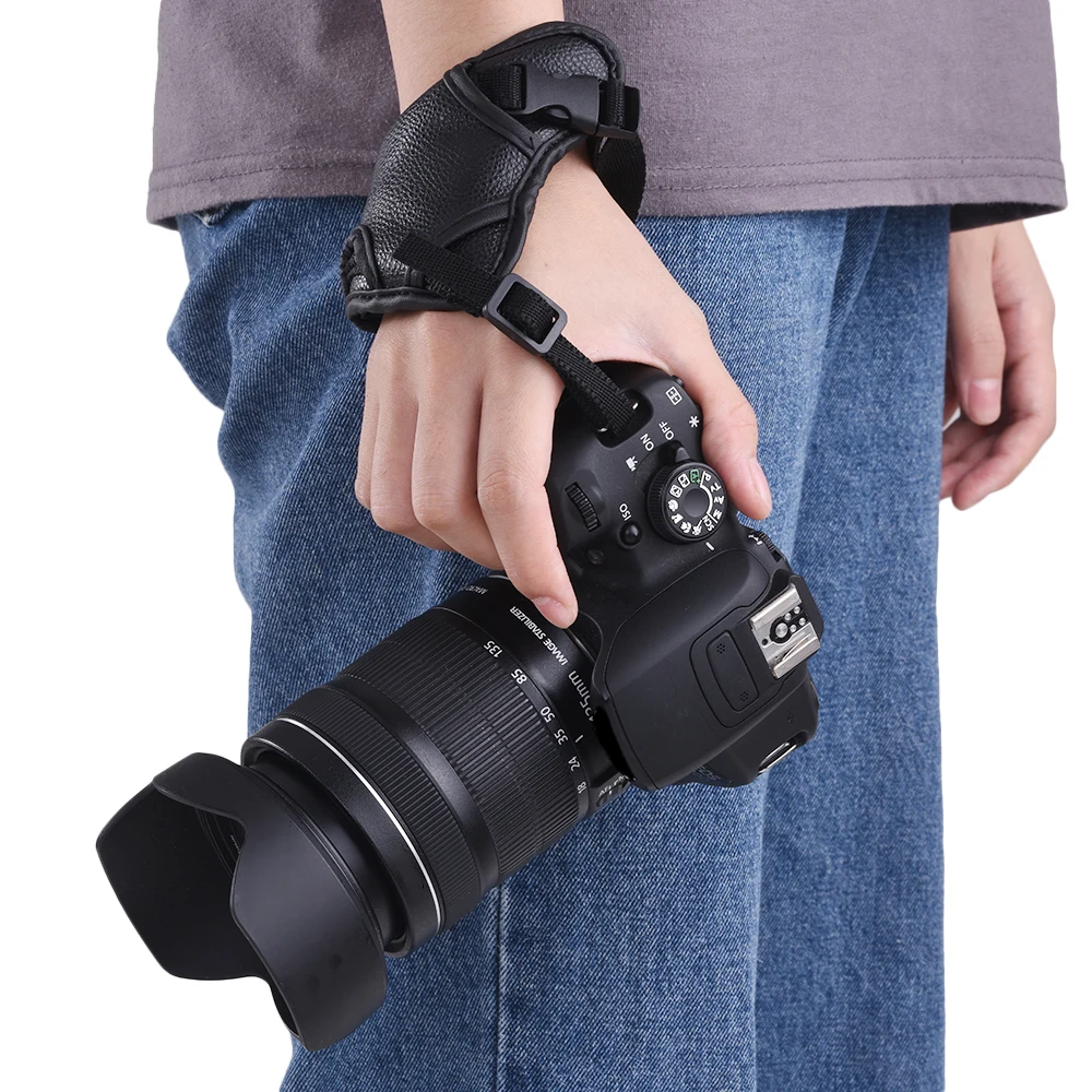 Кожа DSLR камера мягкий ремешок на запястье аксессуары для камеры Canon Nikon sony Olympus Pentax Fujifilm DSLR камера