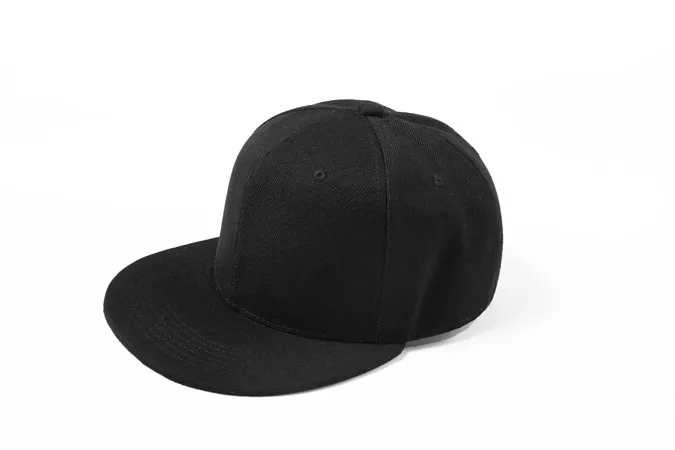 Snapback оберточная Стеклопластиковая Регулируемая Мужская и женская кепка уличная Snapback пустые простые бейсболки gorra snap back - Цвет: black