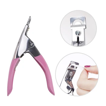 

1 Pc Stainless Steel False Nail Tips Scissor French Nails Cutter Edge Line Clipper Fake Tips Nipper Mold Manicure Trimming Tool