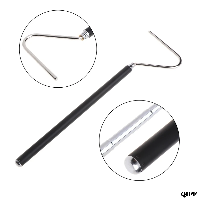 

Drop Ship&Wholesale Snake Hook Stainless Steel Black Adjustable Long Handle Catching Tools Trap Tong May28