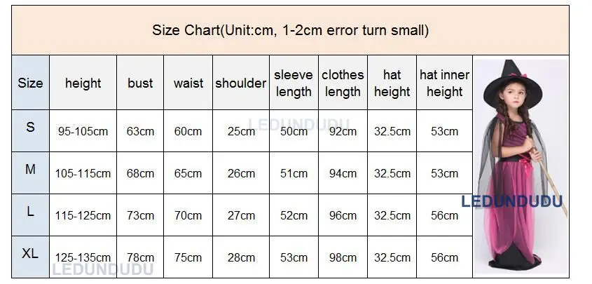 Дети Хэллоуин Необычные праздничный костюм Обувь для девочек магия ведьма платье дети выросли ведьмы Косплэй костюм со шляпой