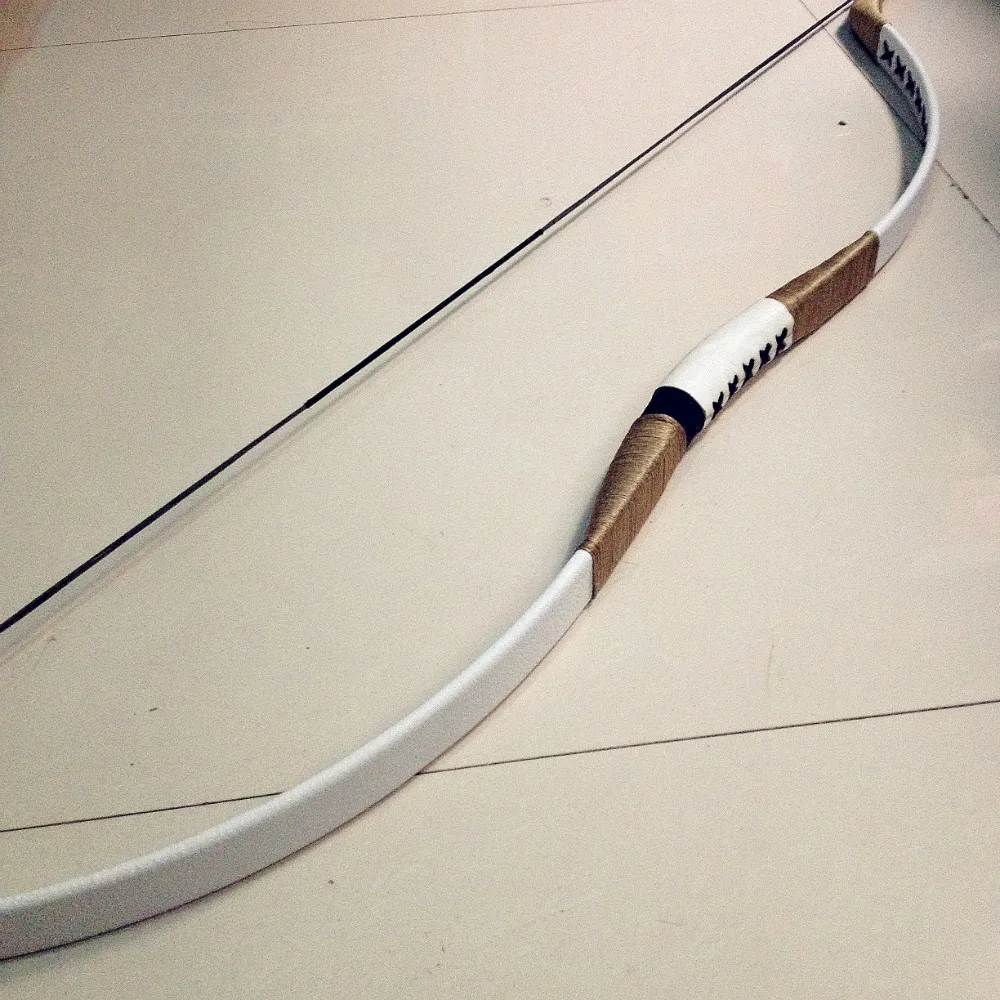 

white longbow Hunting Longbow Archery Recurve Bow 20-60LBS For Archery