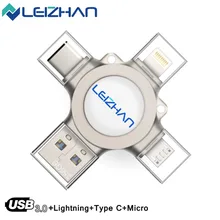 128 Гб 64 ГБ 32 ГБ USB флэш-накопитель для iPhone XR MAX X 8 7 6s 5S iPad, samsung S10, S9, S8, S7, S5, S3 Android телефон флэш-накопитель "молния"