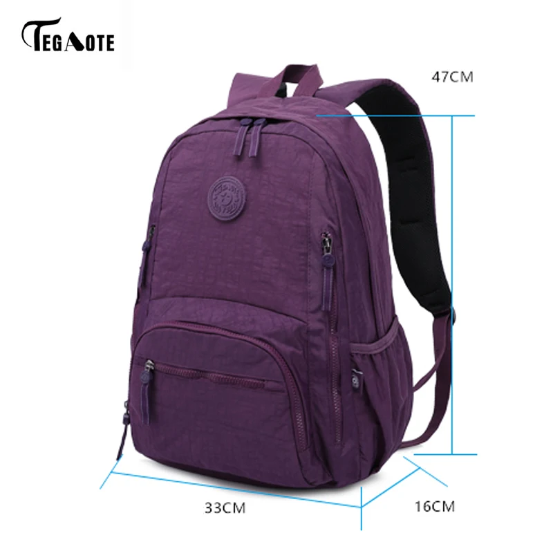 Tegaote mochila de ordenador portátil ocio escuela mochila para adolescentes niñas mochila escolar viaje mochilas SAC a dos Tegaote mochila de ordenador portátil ocio escuela mochila para adolescentes niñas mochila escolar viaje mochilas SAC a dos