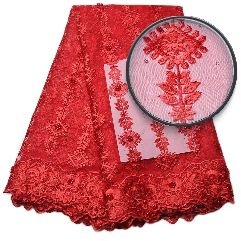 Silver Grey Lace Embroidery Fabric Flowers For Eedding Dresses