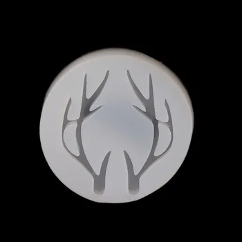 

DoreenBeads Silicone Resin Mold For Jewelry Making Round White Deer Horn/ Antler Styles DIY Tools 5.8cm(2 2/8") Dia., 2 PCs