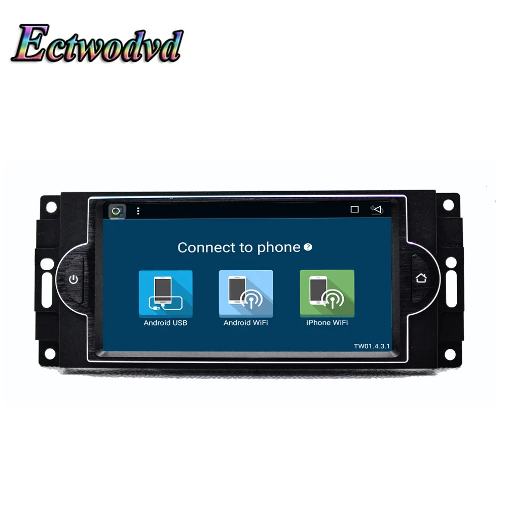 Clearance Ectwodvd 6.95inch Octa Core Android 8.1 Car DVD GPS Navigation Radio Stereo for Jeep Commander 2005 2006 2007 2008 2009 2010 7