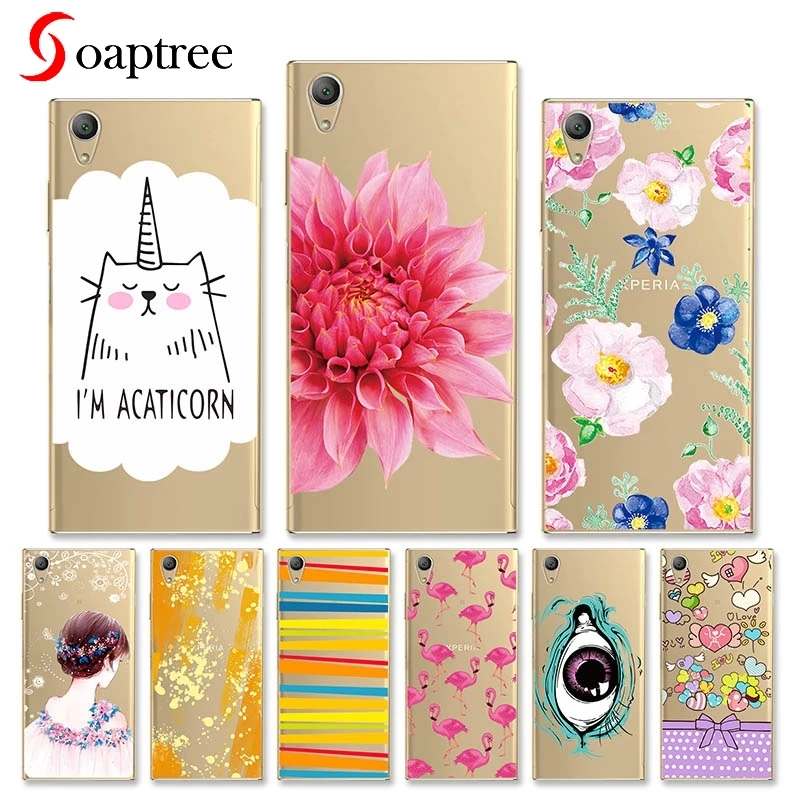 

Cute Case For Sony Xperia XA1 Plus XA XA2 Ultra Case For Sony Z6 C6 G3121 Cover Transparent Painted Silicone Soft TPU Cases Etui